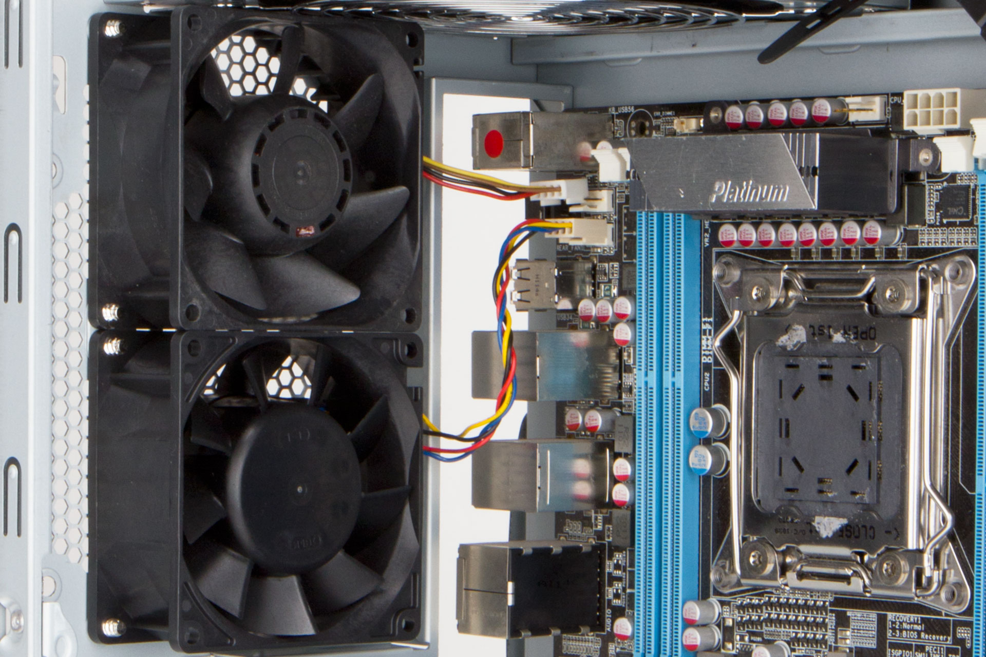 Fan - server system assembly